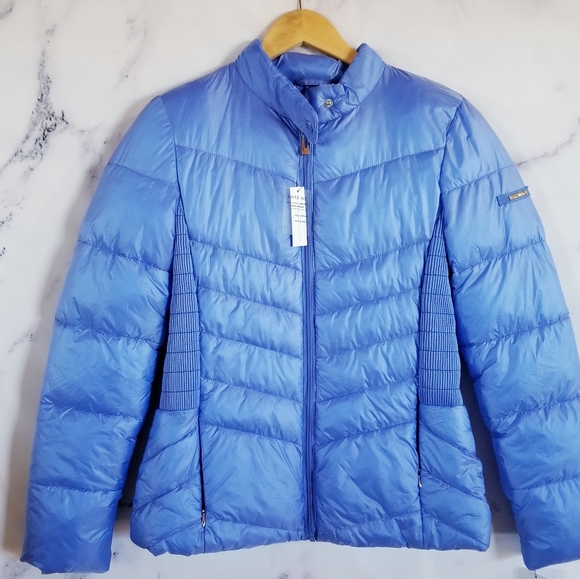 VIA SPIGA Blue Puffer Jacket - Picture 7 of 15